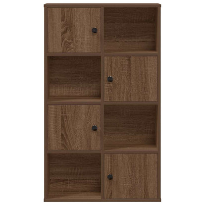 Boekenkast 60x24x101,5 cm bewerkt hout bruin eikenkleurig
