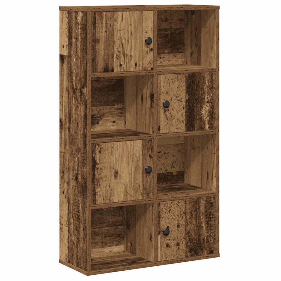 Boekenkast 60x24x101,5 cm bewerkt hout oud houtkleurig