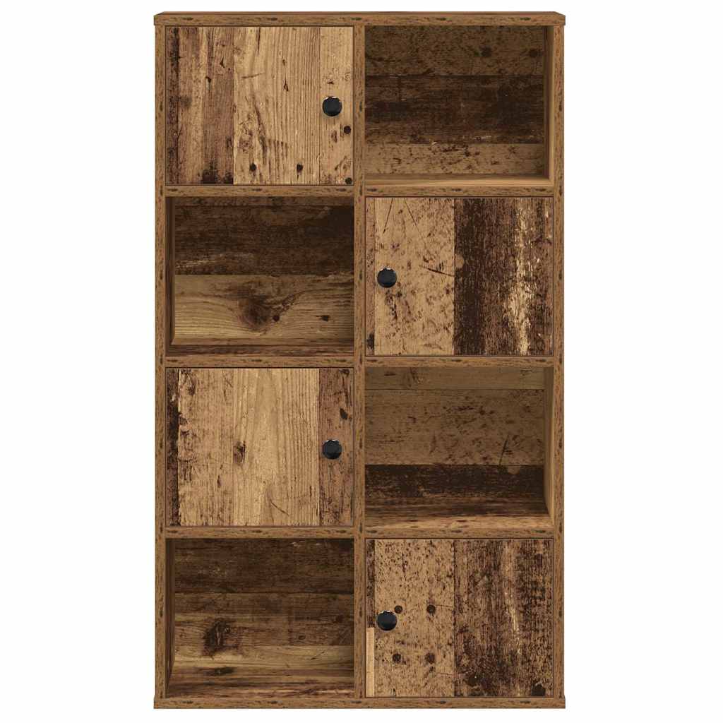 Boekenkast 60x24x101,5 cm bewerkt hout oud houtkleurig