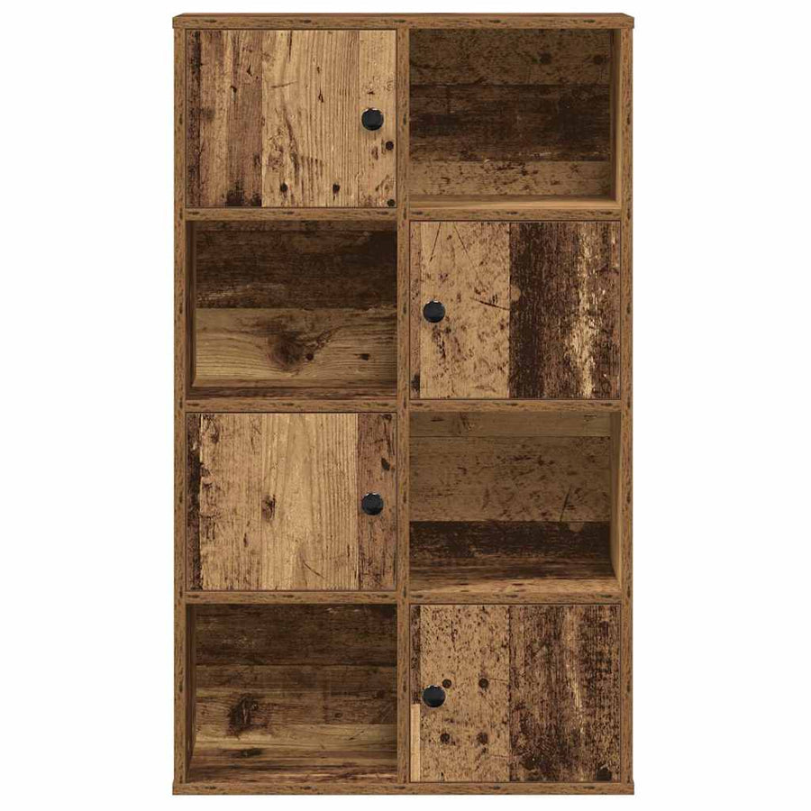 Boekenkast 60x24x101,5 cm bewerkt hout oud houtkleurig