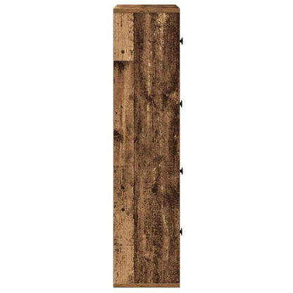 Boekenkast 60x24x101,5 cm bewerkt hout oud houtkleurig