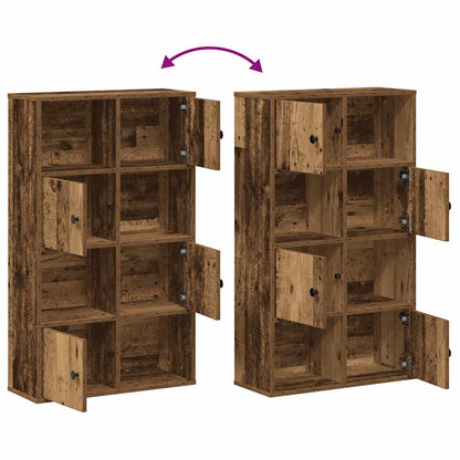 Boekenkast 60x24x101,5 cm bewerkt hout oud houtkleurig