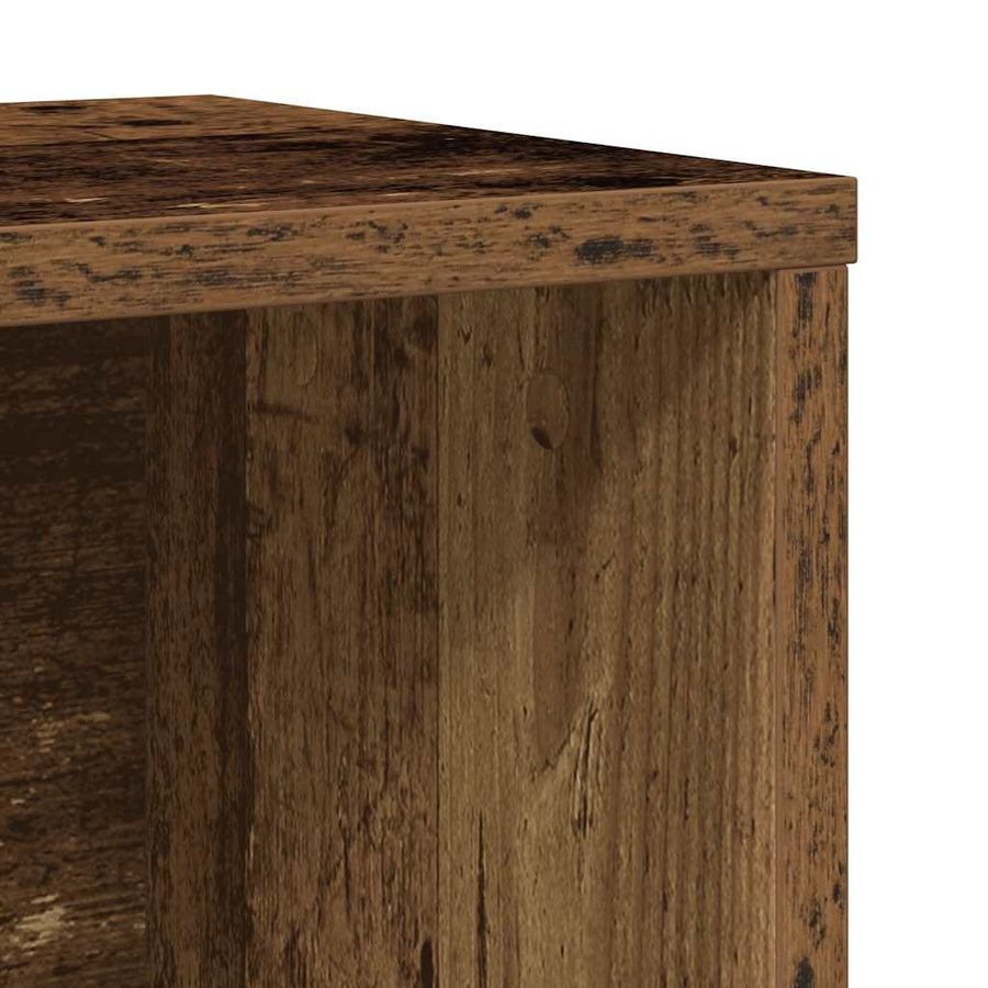 Boekenkast 60x24x101,5 cm bewerkt hout oud houtkleurig