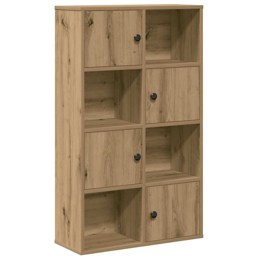 Boekenkast 60x24x101,5 cm bewerkt hout artisanaal eikenkleurig