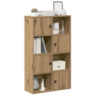 Boekenkast 60x24x101,5 cm bewerkt hout eikenkleurig