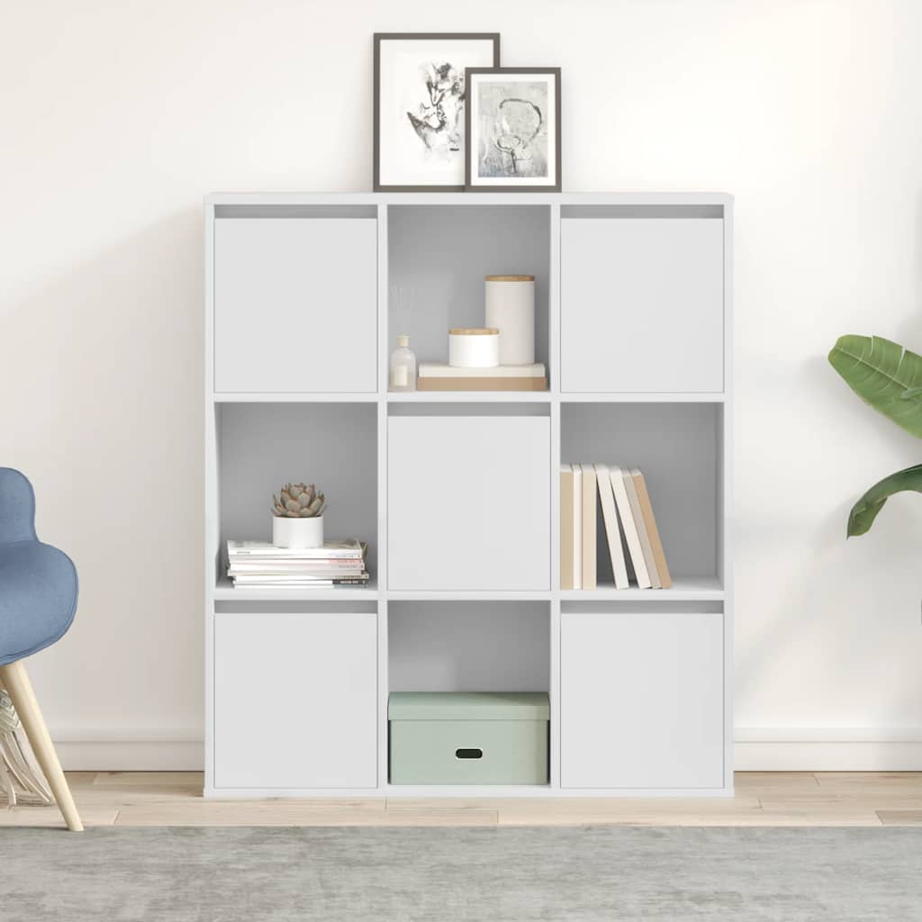 Boekenkast 89x24x101,5 cm bewerkt hout wit