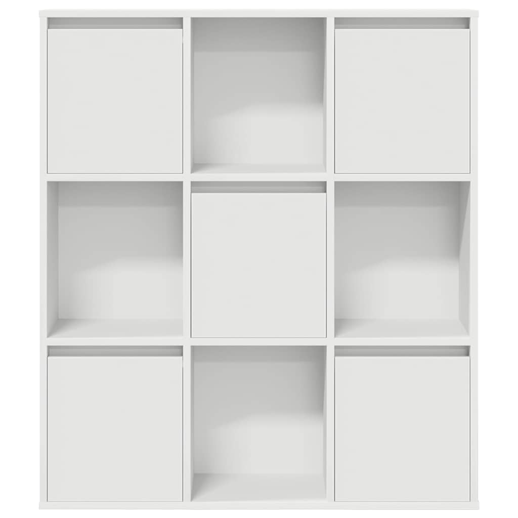 Boekenkast 89x24x101,5 cm bewerkt hout wit