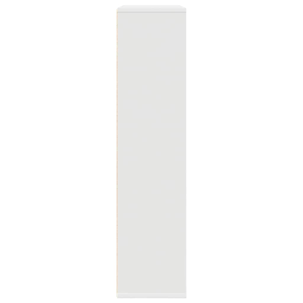 Boekenkast 89x24x101,5 cm bewerkt hout wit