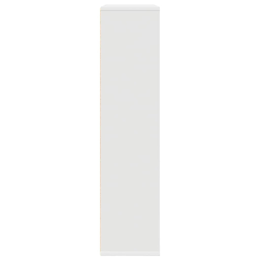 Boekenkast 89x24x101,5 cm bewerkt hout wit