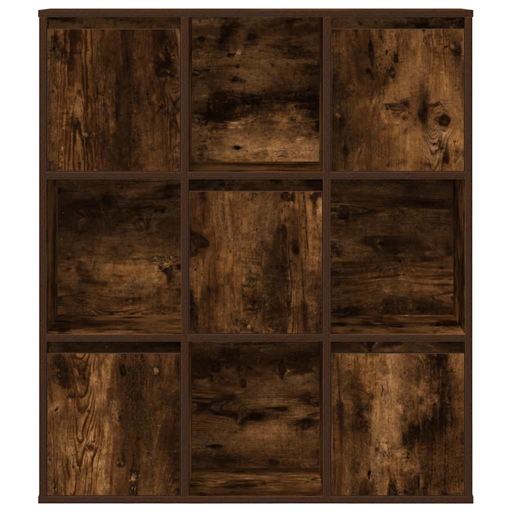 Boekenkast 89x24x101,5 cm bewerkt hout gerookt eikenkleurig