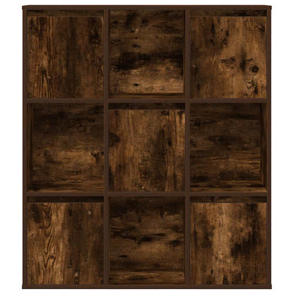 Boekenkast 89x24x101,5 cm bewerkt hout gerookt eikenkleurig
