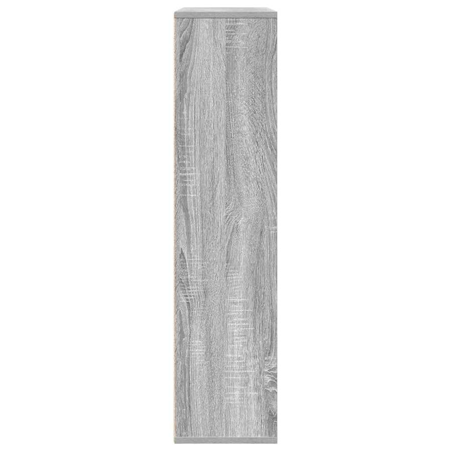 Boekenkast 89x24x101,5 cm bewerkt hout grijs sonoma eikenkleur