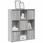 Boekenkast 89x24x101,5 cm bewerkt hout grijs sonoma eiken