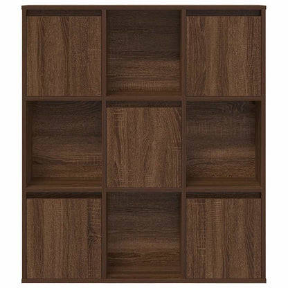 Boekenkast 89x24x101,5 cm bewerkt hout bruin eikenkleurig
