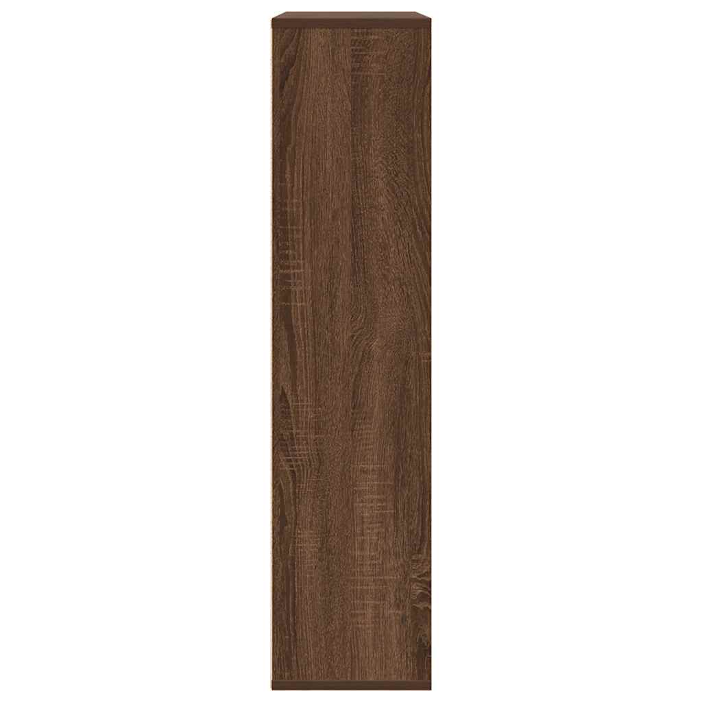 Boekenkast 89x24x101,5 cm bewerkt hout bruin eikenkleurig
