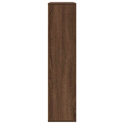 Boekenkast 89x24x101,5 cm bewerkt hout bruin eikenkleurig