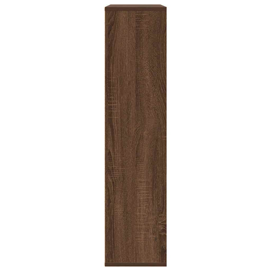 Boekenkast 89x24x101,5 cm bewerkt hout bruin eikenkleurig