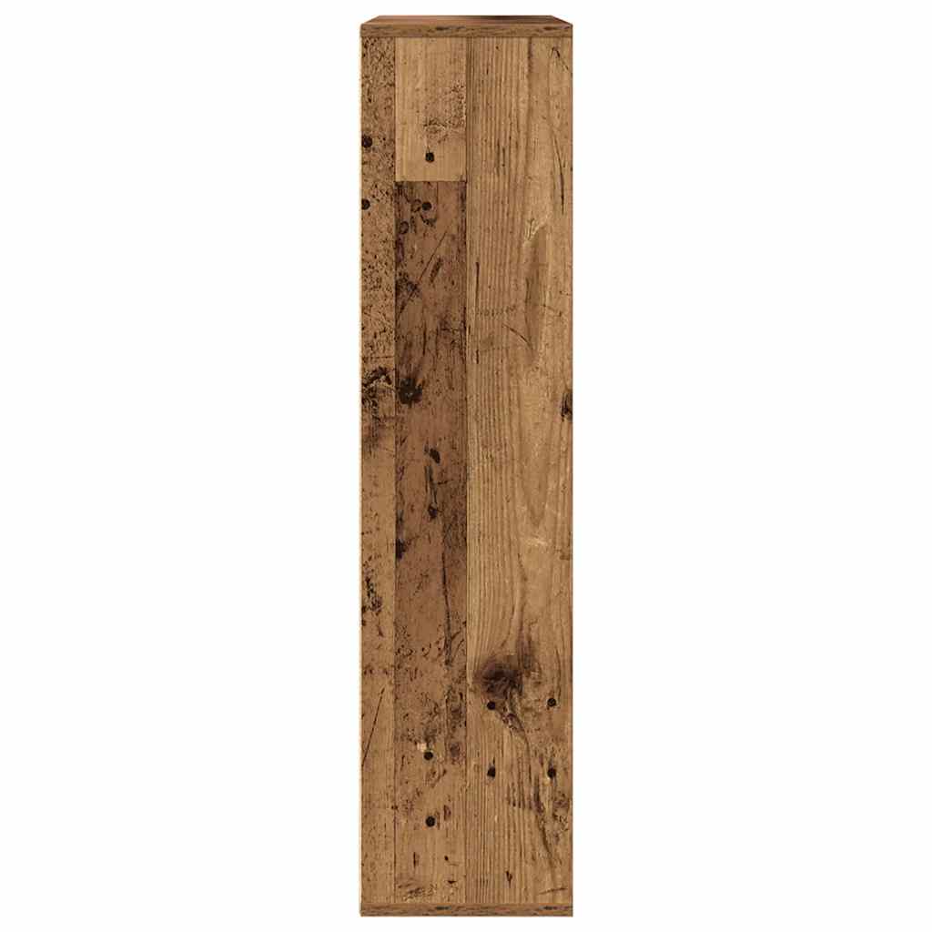 Boekenkast 89x24x101,5 cm bewerkt hout oud houtkleurig