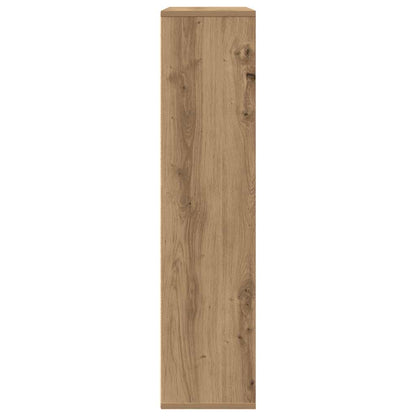 Boekenkast 89x24x101,5 cm bewerkt hout artisanaal eikenkleurig