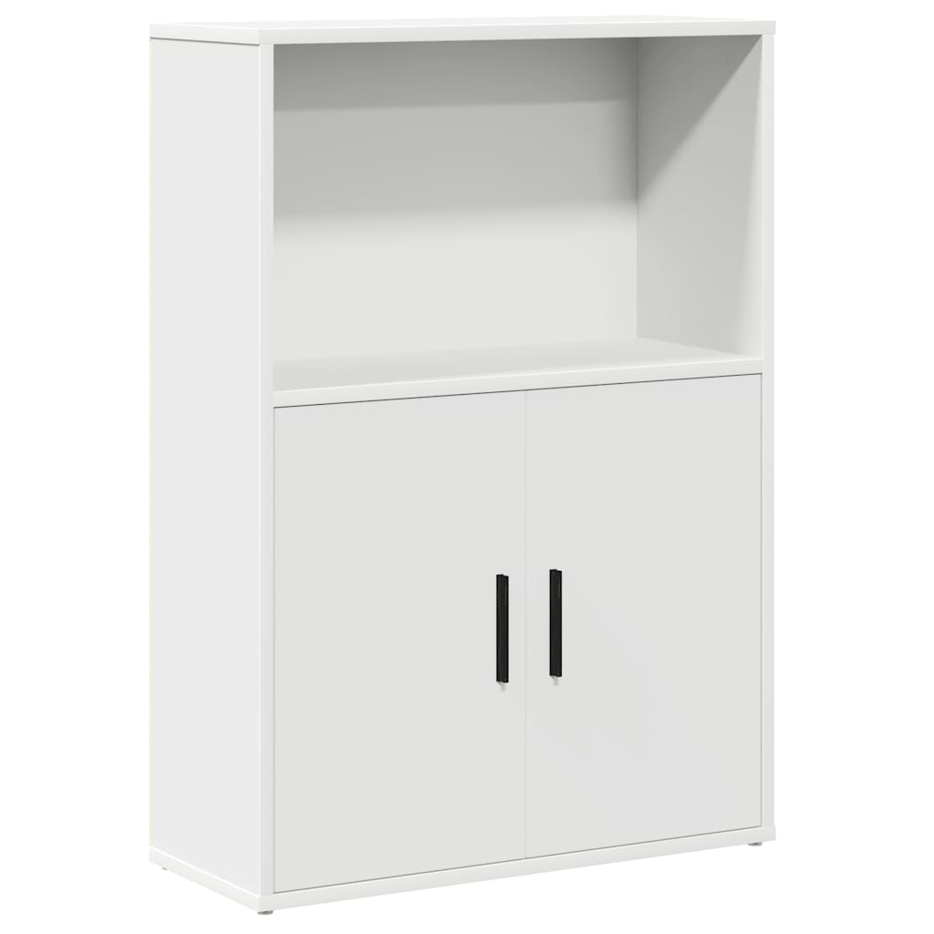 Boekenkast 60x24x85 cm bewerkt hout wit