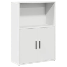Boekenkast 60x24x85 cm bewerkt hout wit