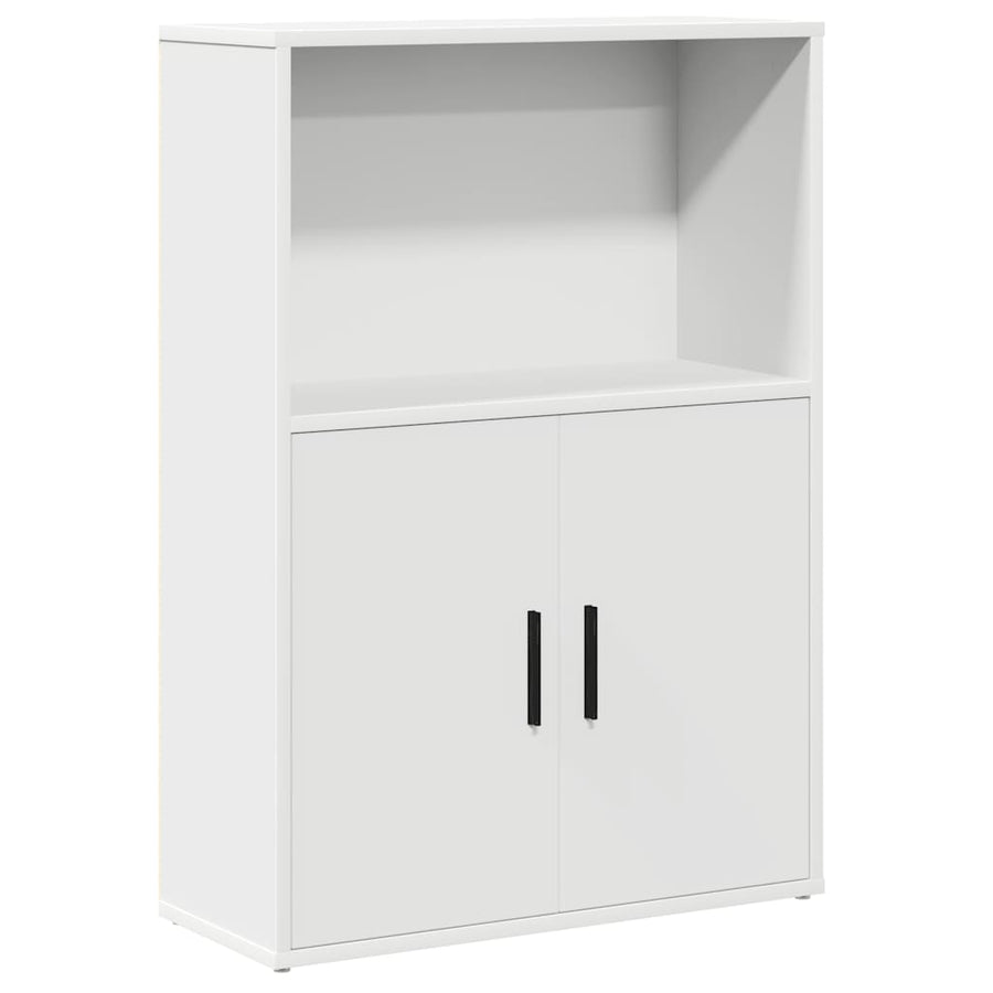 Boekenkast 60x24x85 cm bewerkt hout wit