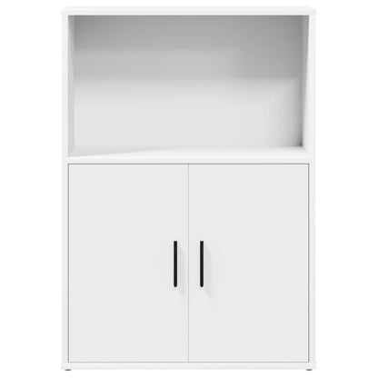 Boekenkast 60x24x85 cm bewerkt hout wit