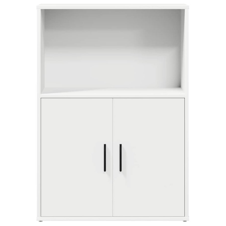 Boekenkast 60x24x85 cm bewerkt hout wit