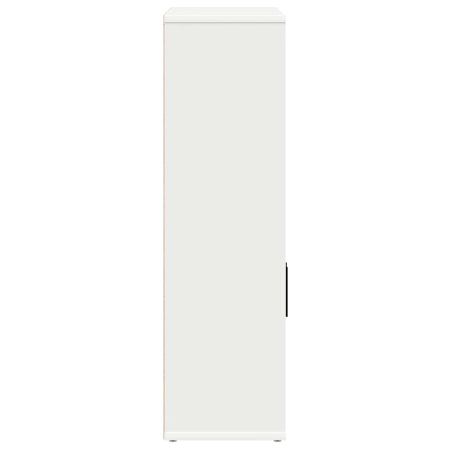 Boekenkast 60x24x85 cm bewerkt hout wit