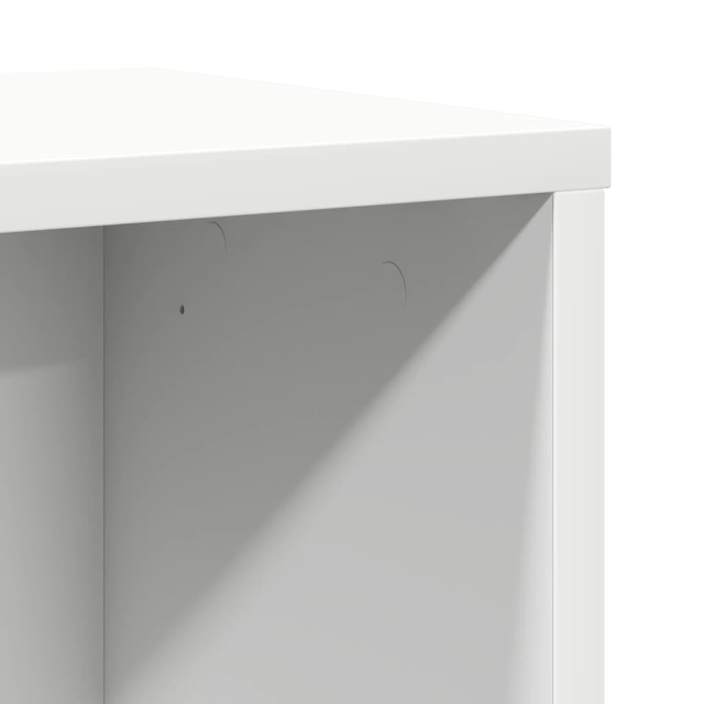 Boekenkast 60x24x85 cm bewerkt hout wit