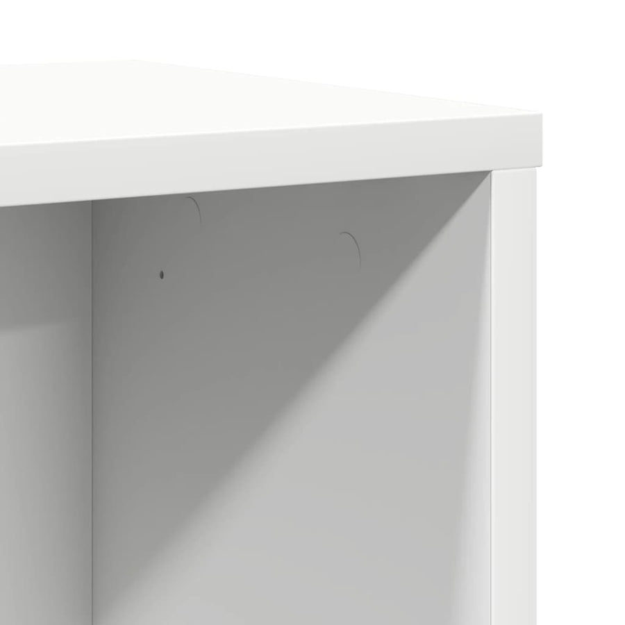 Boekenkast 60x24x85 cm bewerkt hout wit