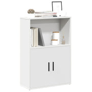 Boekenkast 60x24x85 cm wit bewerkt hout