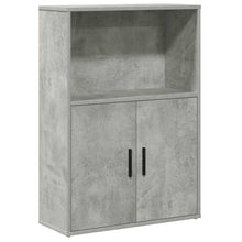 Boekenkast 60x24x85 cm bewerkt hout betongrijs