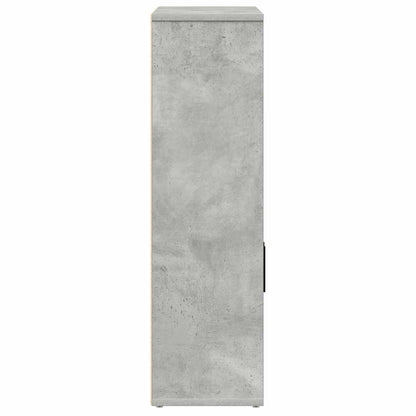 Boekenkast 60x24x85 cm bewerkt hout betongrijs