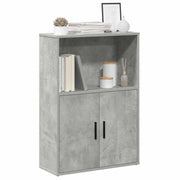 Boekenkast 60x24x85 cm bewerkt hout betongrijs