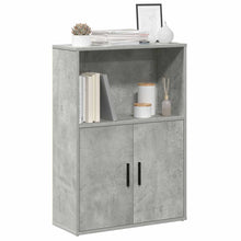 Boekenkast 60x24x85 cm bewerkt hout betongrijs