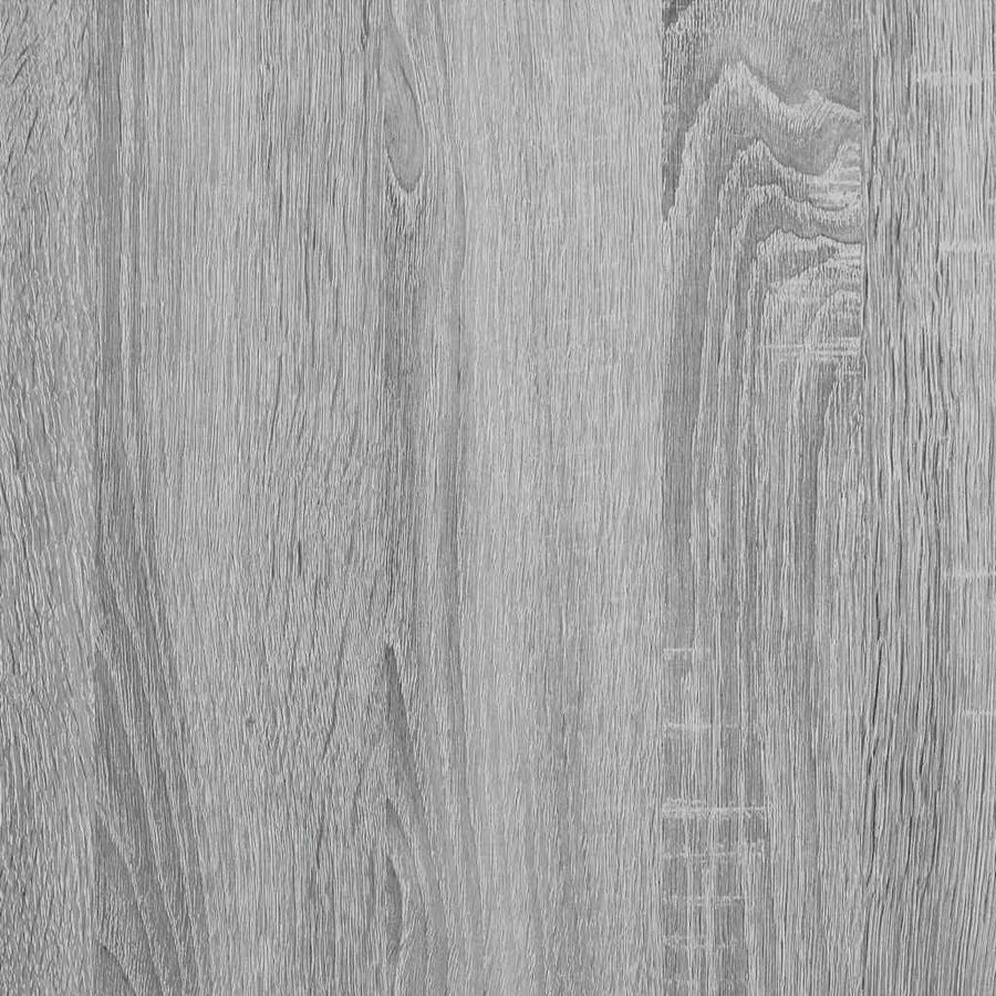 Boekenkast 60x24x85 cm bewerkt hout grijs sonoma eikenkleurig