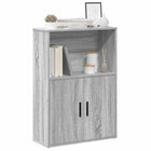 Boekenkast 60x24x85 cm grijs sonoma eiken