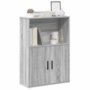 Boekenkast 60x24x85 cm grijs sonoma eiken