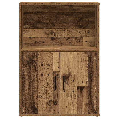 Boekenkast 60x24x85 cm bewerkt hout oud houtkleurig