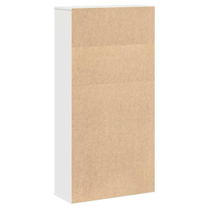 Boekenkast 60x24x120 cm bewerkt hout wit
