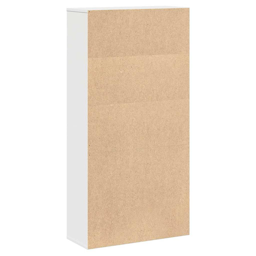 Boekenkast 60x24x120 cm bewerkt hout wit