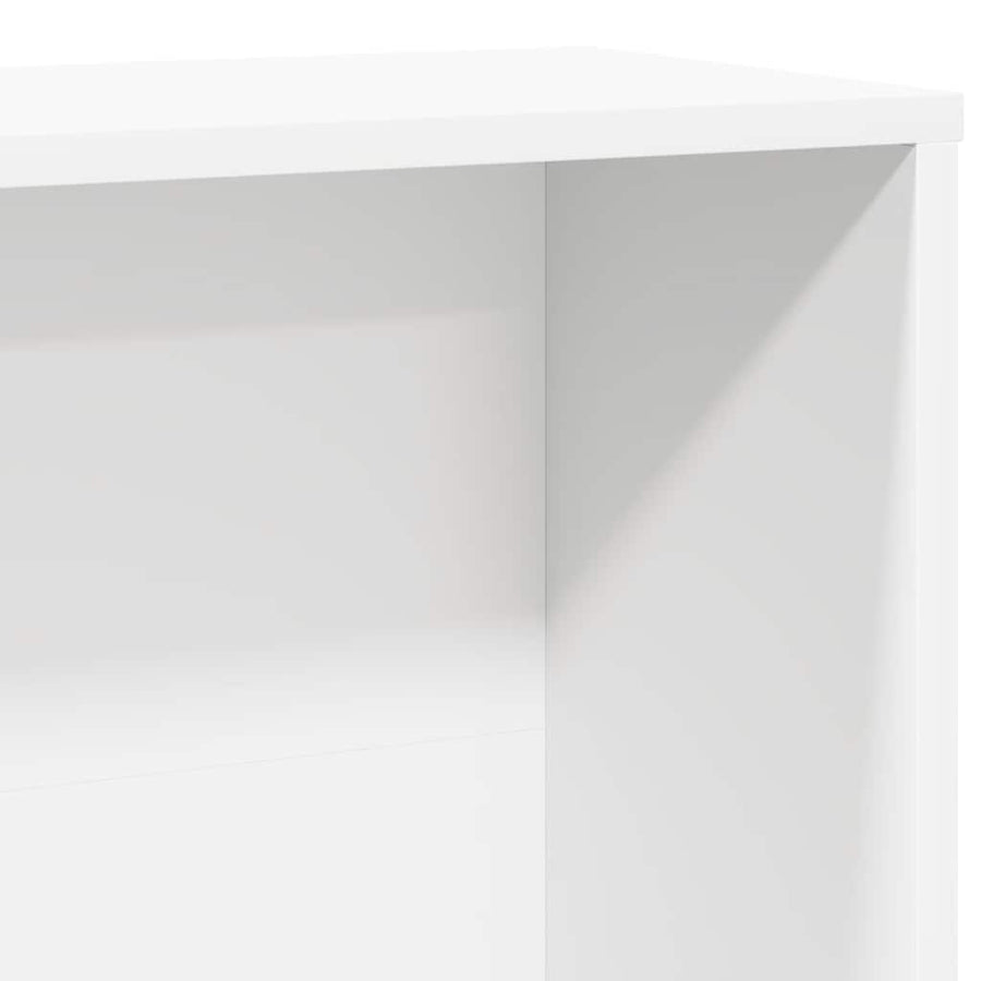 Boekenkast 60x24x120 cm bewerkt hout wit