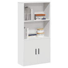 Boekenkast 60x24x120 cm bewerkt hout wit