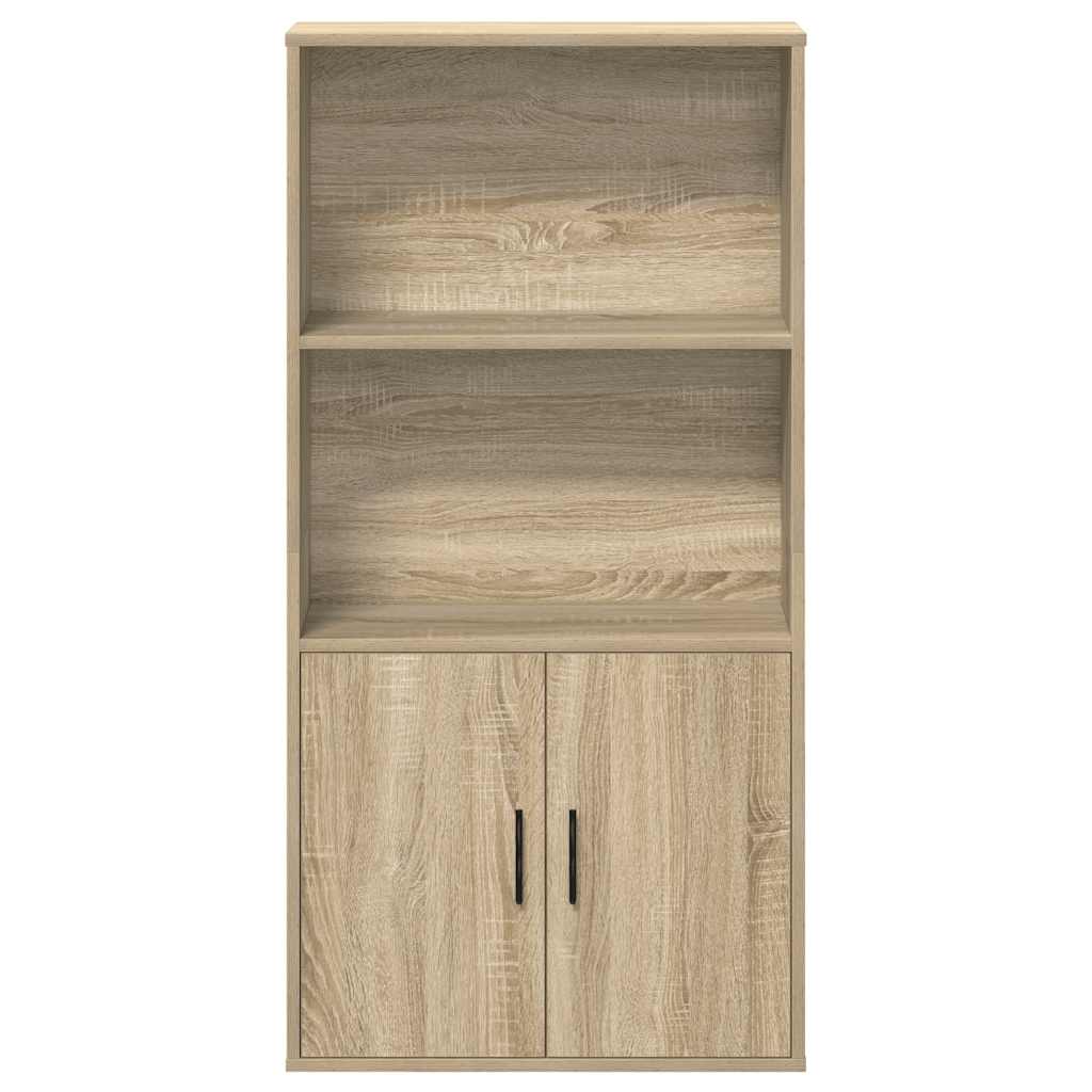 Boekenkast 60x24x120 cm bewerkt hout sonoma eikenkleurig