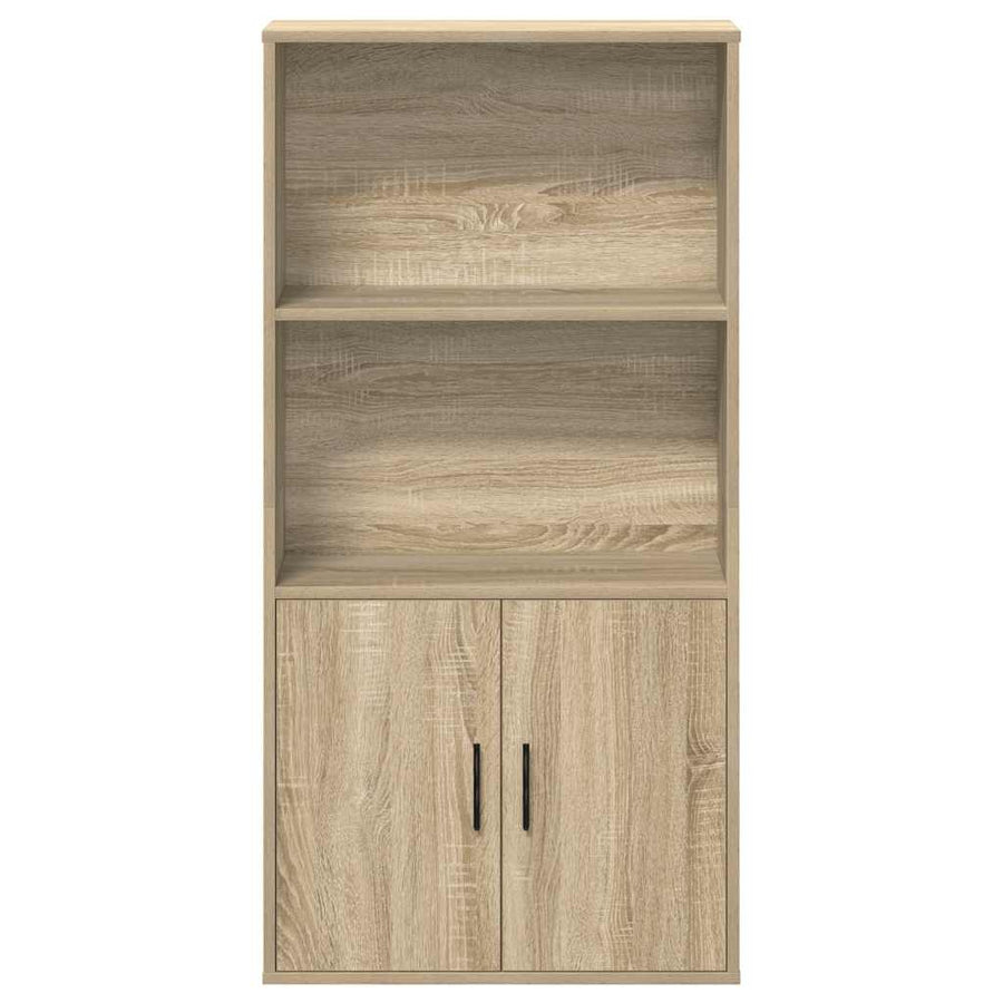 Boekenkast 60x24x120 cm bewerkt hout sonoma eikenkleurig