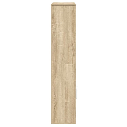 Boekenkast 60x24x120 cm bewerkt hout sonoma eikenkleurig