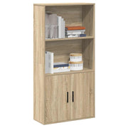 Boekenkast 60x24x120 cm bewerkt hout sonoma eiken