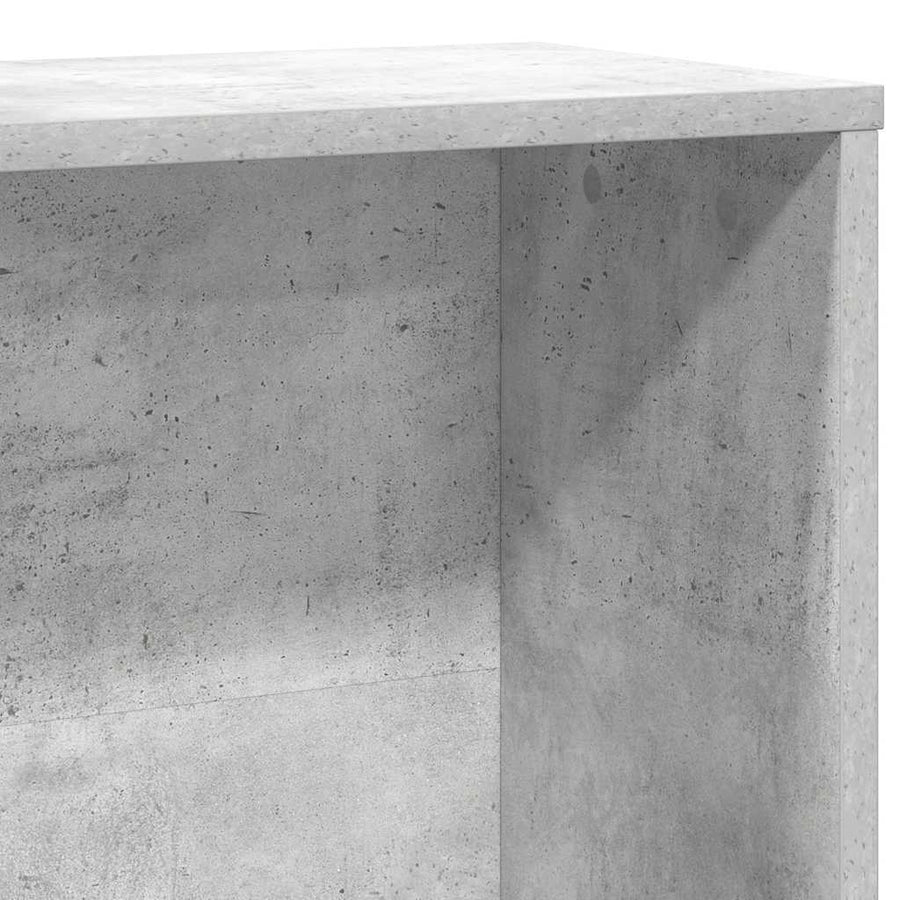Boekenkast 60x24x120 cm bewerkt hout betongrijs