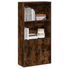 Bookcase 60x24x120 cm treated wood smoked oak finish